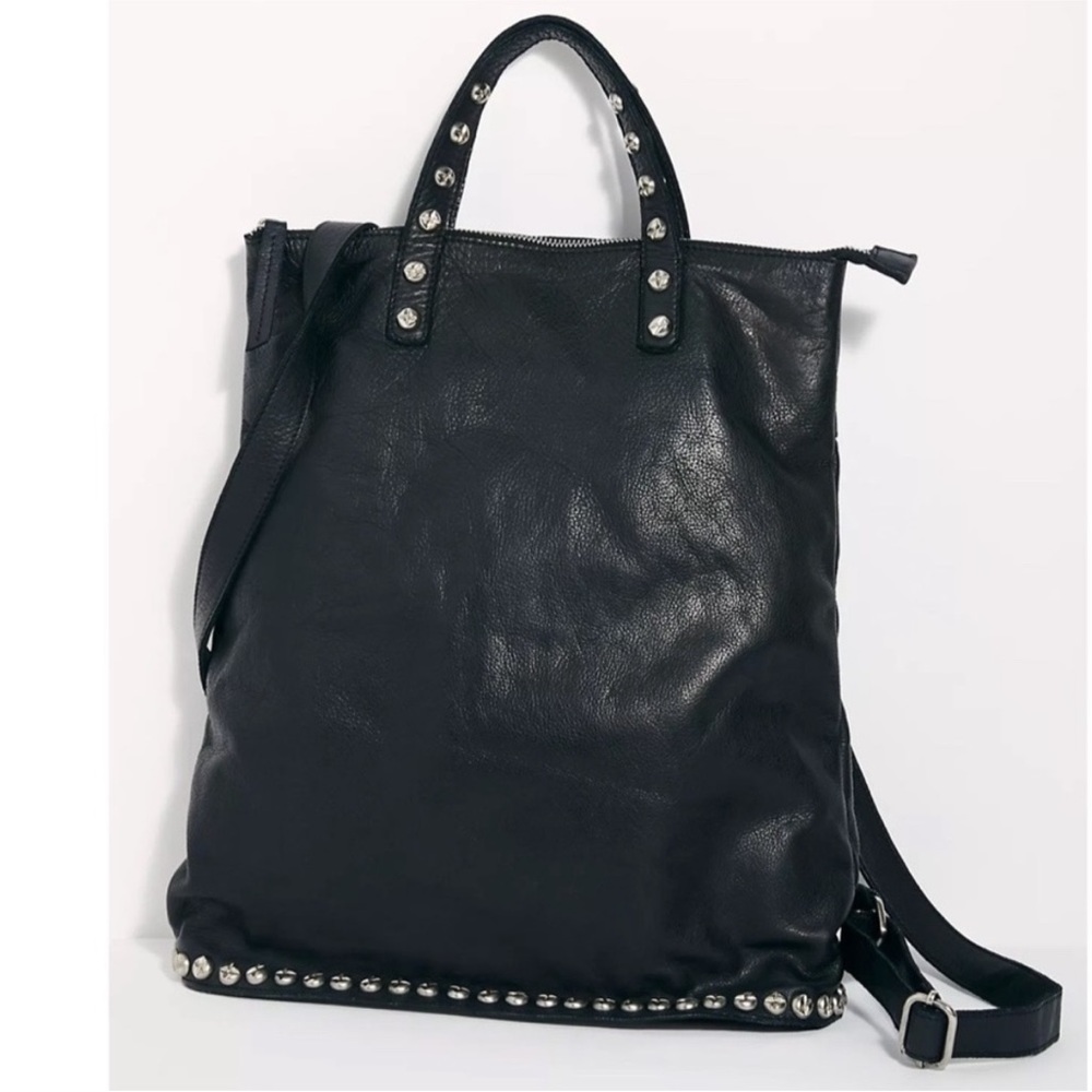 Free People Ellie Leather Studded Backpack